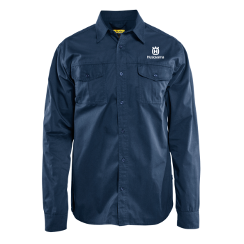 Twill shirt Navy blue - long sleeve