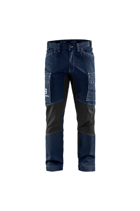 Service trousers with stretch panels Navy/Black