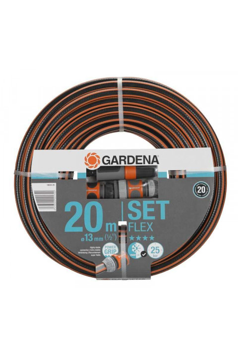 Шланг в комплекте с соединительными элементами Gardena Flex 13 мм х 20м.