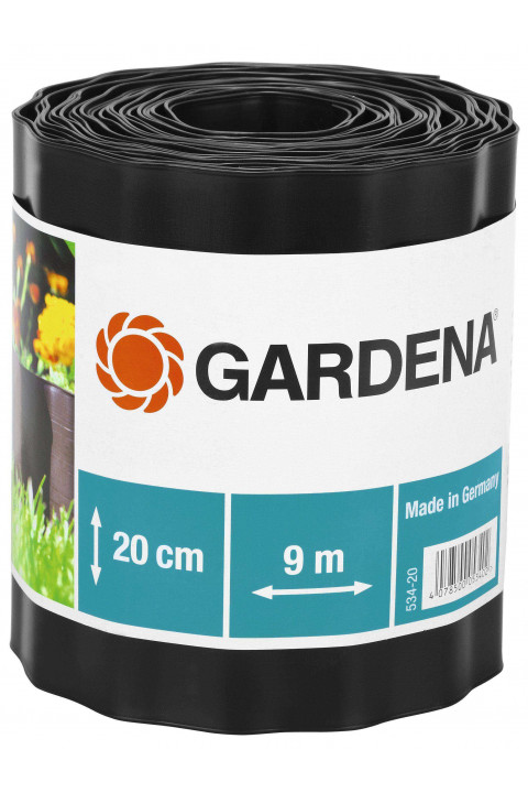 Бордюр садовый Gardena 9 м х 20 см коричневый Gardena (00534-20.000)