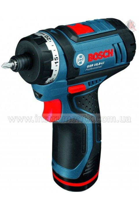 Шуруповерт-дрель аккумуляторный Bosch GSR 10,8 V-Li, Бош (0601992906) Bosch (0601992906)