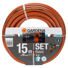 Шланг Gardena Basic 19 мм х 15 м + комплект для подключения