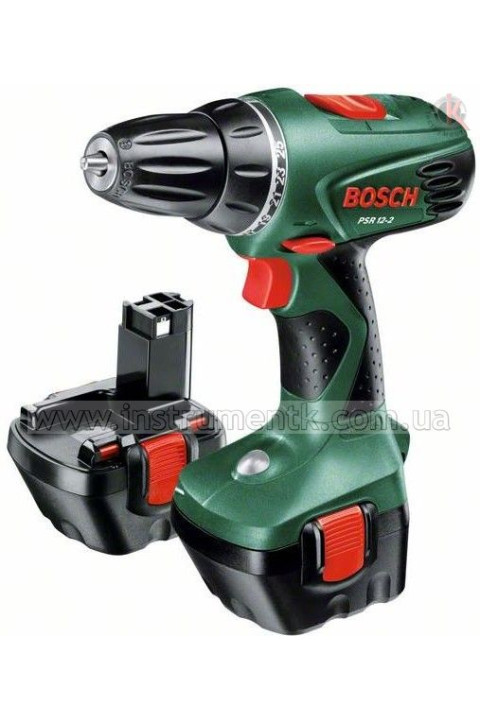 Шуруповерт аккумуляторный Bosch PSR 12-2 (2 аккумулятора) (Бош) Bosch (0603951J21)