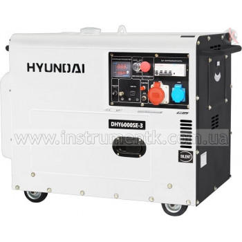 Дизельный генератор Hyundai DHY 6000SE-3 (Хюндай)