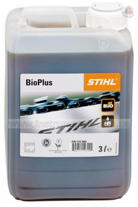 Масло цепное Stihl BioPlus, 3л (Штиль) Stihl (07815163002)