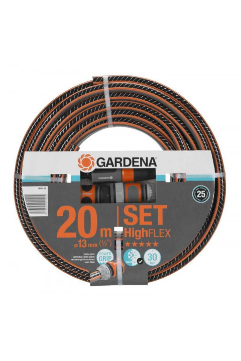 Шланг Gardena HighFlex 1/2" х 20 м + фитинги