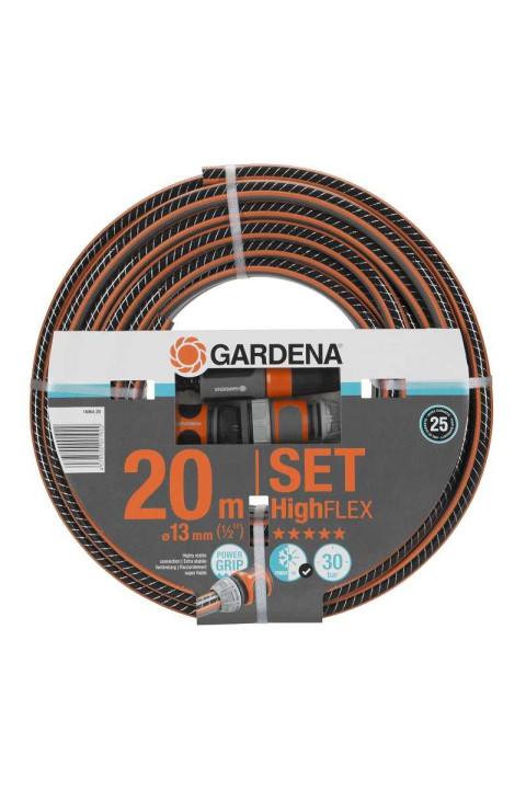 Шланг Gardena HighFlex 1/2" х 20 м + фитинги Gardena (18064-20.000.00)